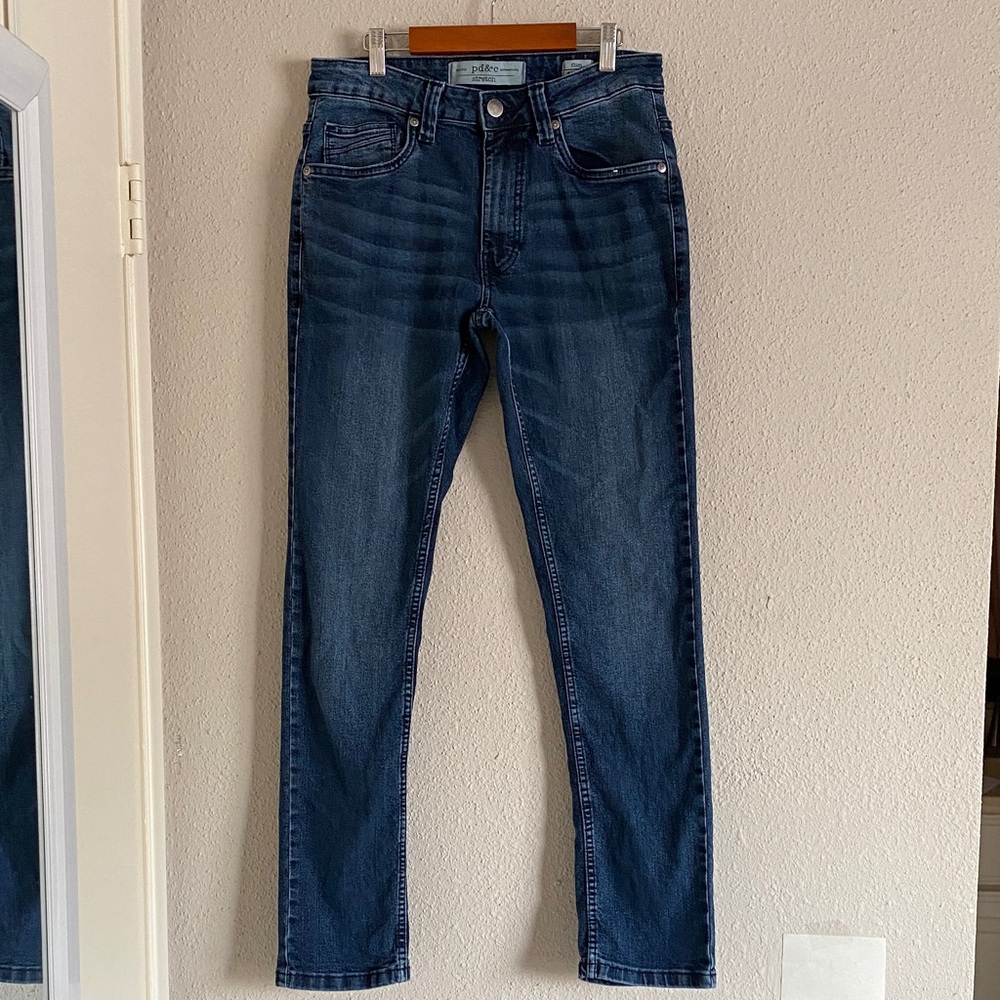 PD&C Men's Slim Fit Jeans in Dark Blue